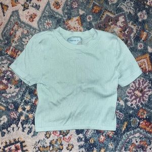 Forever 21 x Pantone collaboration active cap sleeve crop top